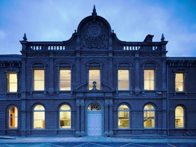 VEC Blackrock Dublin dusk - Traditional House repair and upgrade to rainwater system gutters Traditional Building Solutions Meath