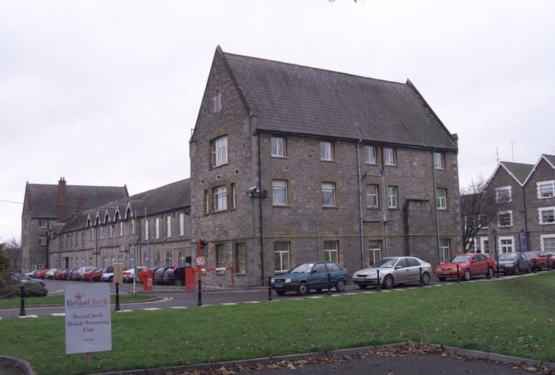 Navan Hospital Meath gutters upgrade rainwater system Traditional Building Solutions Meath