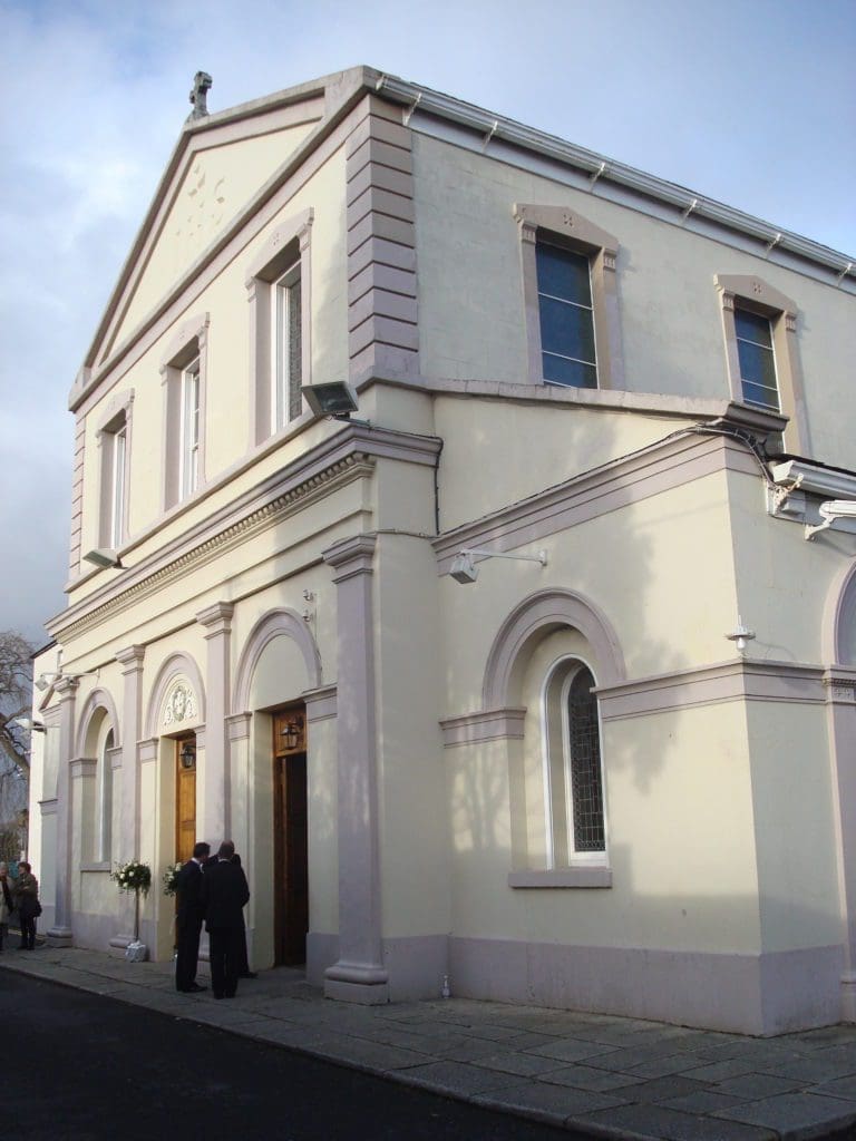 Booterstown Church Dublin gutter and rainwater system repair and upgrade by Traditional Building Solutions Meath