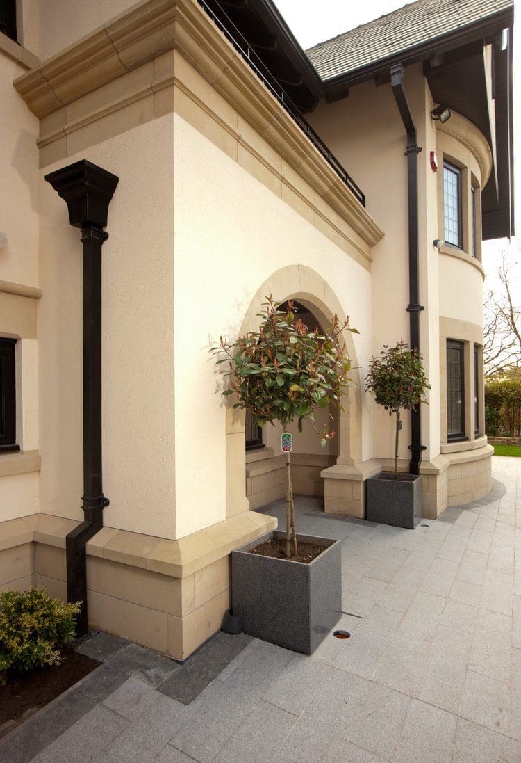 Traditional Cast iron Soil Pipe installed on house